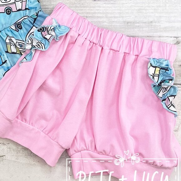 Pete & Lucy Let's Go Glamping Girls Short Set - Picture 4 of 7